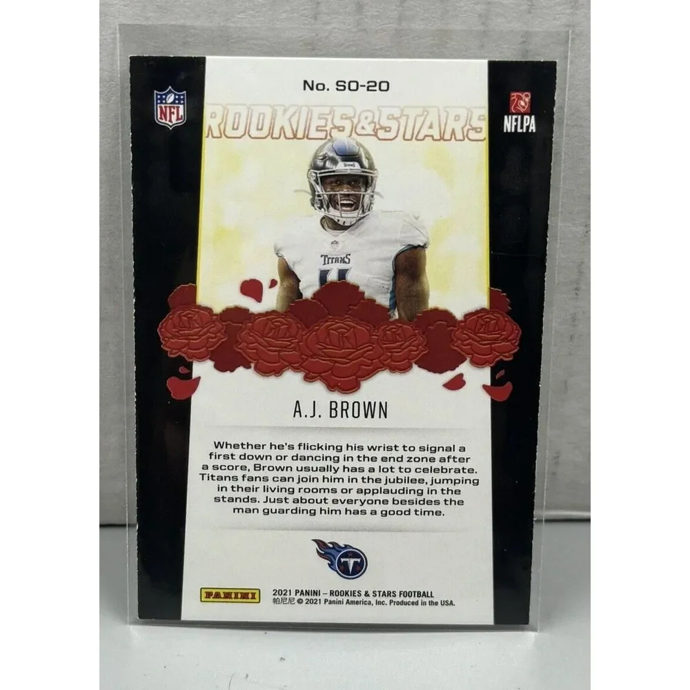 2021 Panini Rookies & Stars Standing‎ Ovation Titans A. J. Brown #SO-20 Eagles